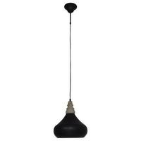 Hängeleuchte Pinhead H: 120 cm 1-Flammig - Anthrazit, KONVENTIONELL, Holz/Metall (26/120cm) - Näve