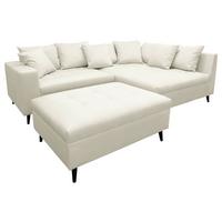 Ecksofa Pruno Hellgrau S: 247x174 Cm - Hellgrau/Schwarz, Design, Textil (247/174cm) - MID.YOU