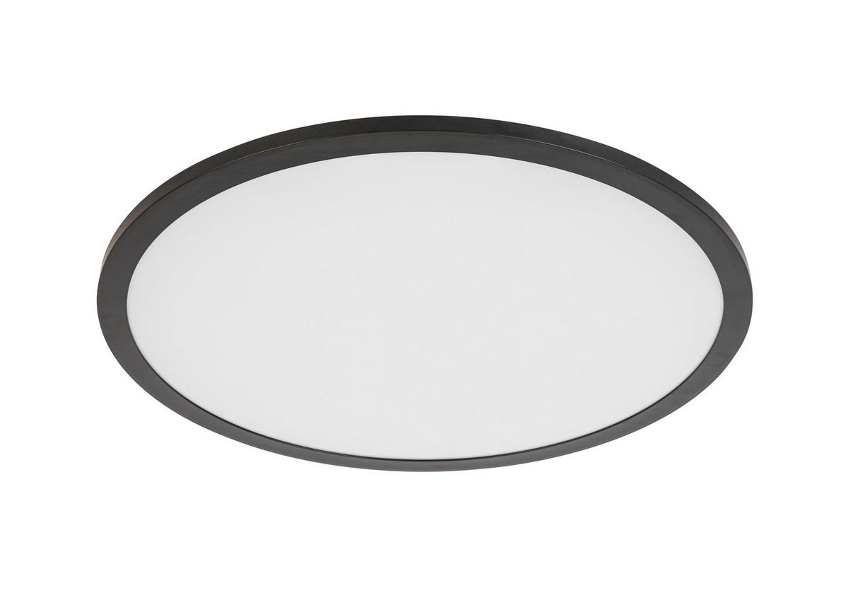 Led Mennyezeti Lámpa Sansa - fekete/fehér, Modern, műanyag/fém (45/6,7cm) - Luca Bessoni