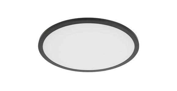 Led-deckenleuchte Sansa - Schwarz/Weiß, MODERN, Kunststoff/Metall (45/6,7cm) - Luca Bessoni