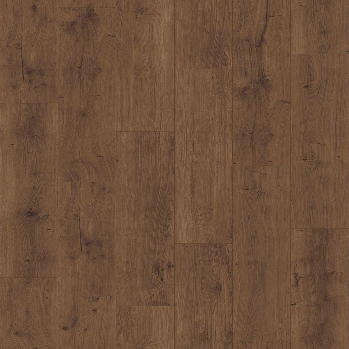 Designboden Eichefarben /dunkelgrau Landhausdiele Stärke 8mm - Eichefarben/Dunkelbraun, Basics, Holz/Kunststoff (128,5/19,4/0,8cm) - Parador