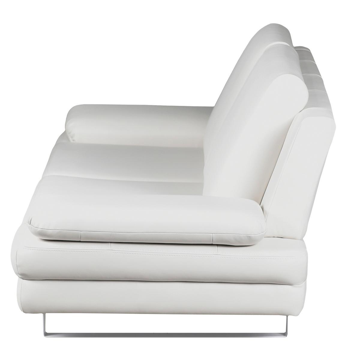 3-Sitzer-Sofa Jovanna, Weiß B: 218 cm - Weiß/Grau, Design, Textil (218/78/88cm) - MID.YOU