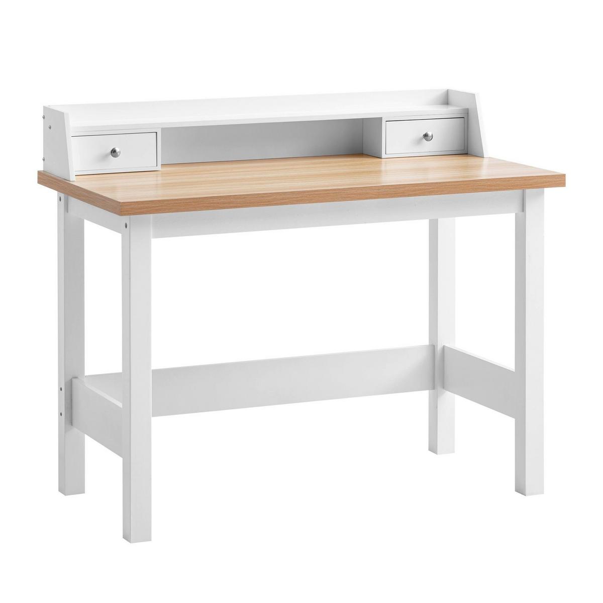 Schreibtisch Weiß L: 106 Cm - Weiß, Design, Holz/Holzwerkstoff (106/53/90cm) - Livetastic