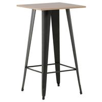 Barhocker Tempe - Beige/Schwarz, Design, Holzwerkstoff/Metall (60/105/60cm) - Livetastic