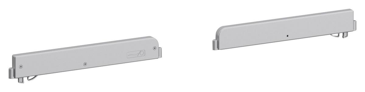 Türdämpfer 2 Stk. Grau für Schwebetürenschränke - Grau, Design, Kunststoff - Rauch Möbel