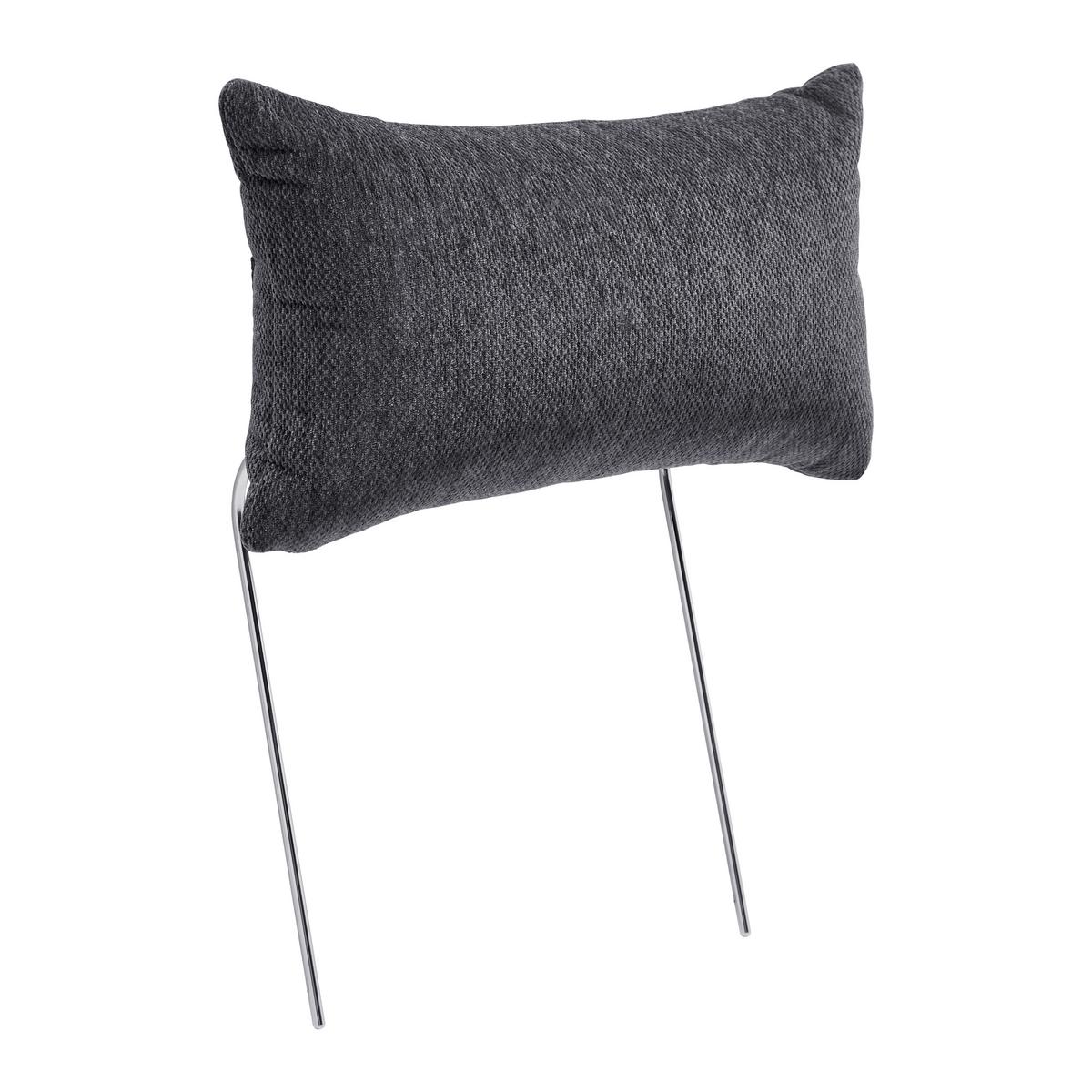 Opierka hlavy FOCUS L, sivá ženilka - sivá, Konventionell, kov/textil (50/26cm) - Based