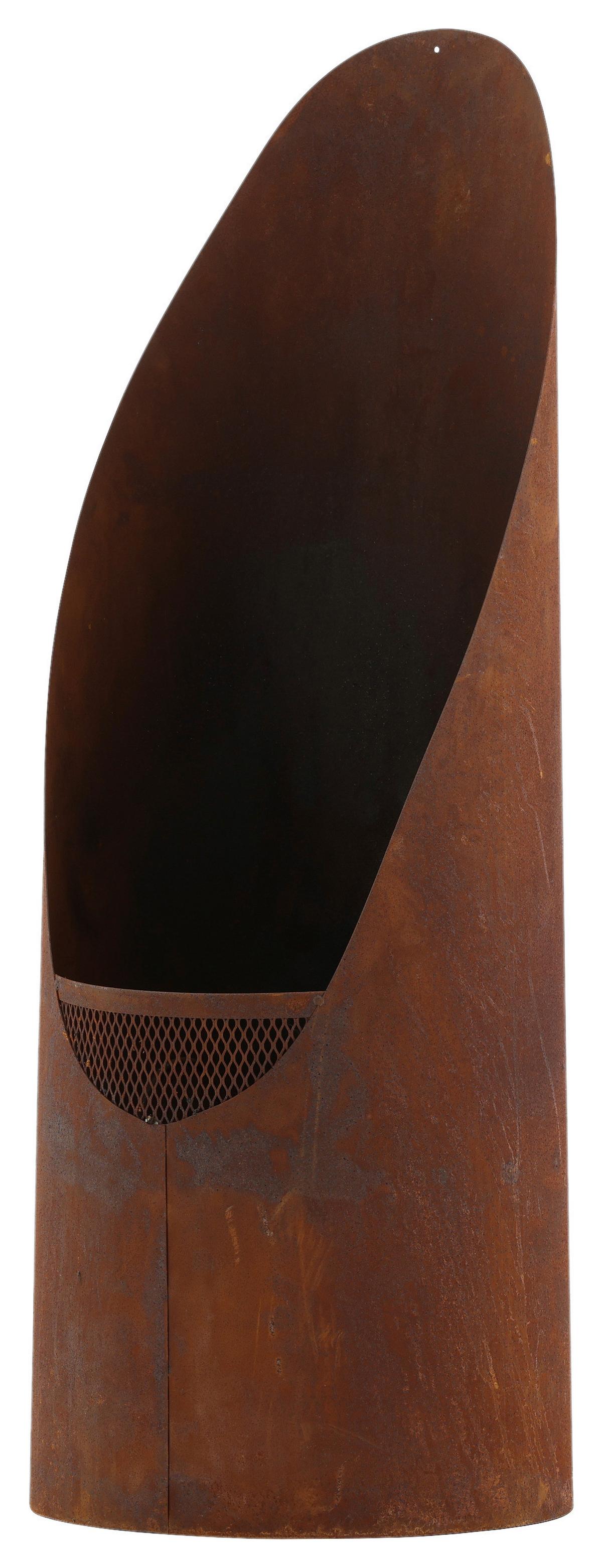 Feuerkorb Bastian - Dunkelorange, KONVENTIONELL, Metall (37/100/37cm) - Gardenson