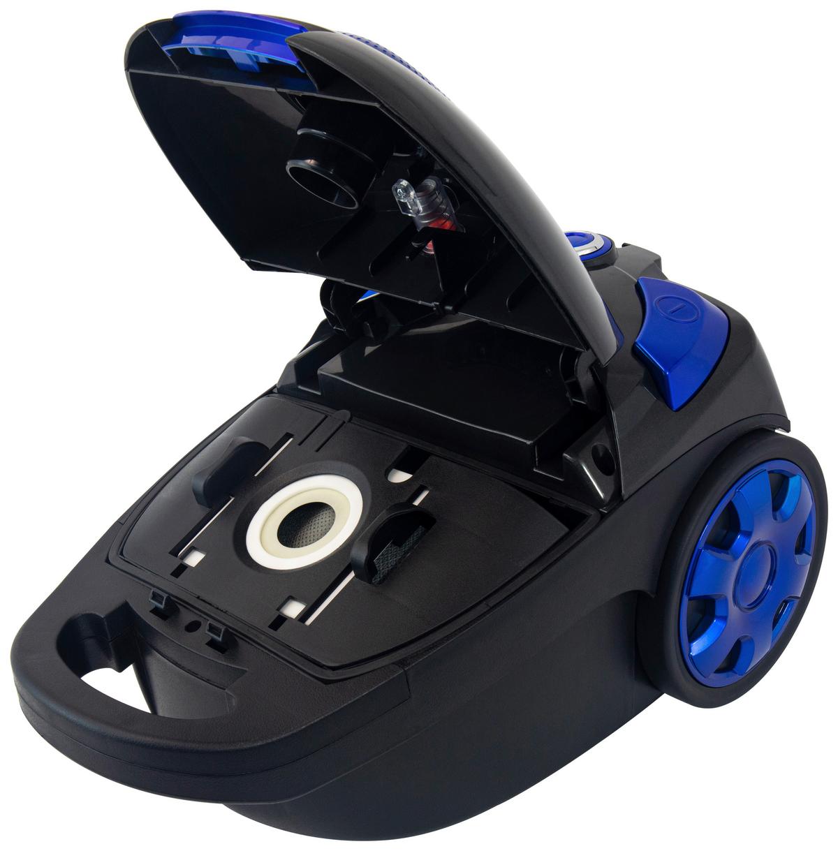 Bodenstaubsauger Daniel - Blau/Dunkelgrau, KONVENTIONELL, Kunststoff/Metall (28,5/24,5/43cm) - Bono