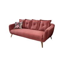 3-sitzer-sofa Baggio Koralle B: 236 Cm - Koralle/Buchefarben, MODERN, Textil (236/94/103cm) - Livetastic