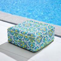 SEDACÍ VENKOVNÍ PODUŠKA CASSY - modrá/vícebarevná, Moderní, textil (60/23/60cm) - Bessagi Garden