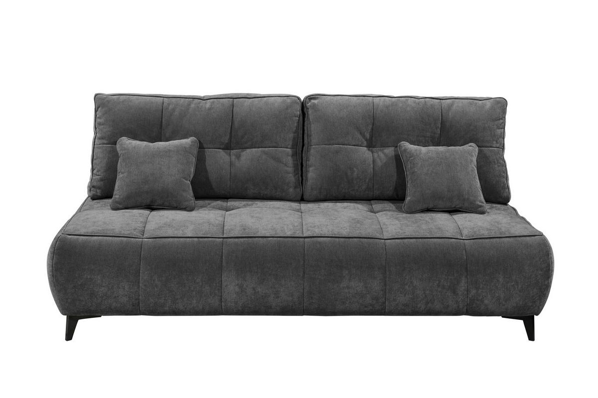 Schlafsofa Elisa Antrahrazit, Schlaffunktion - Anthrazit/Schwarz, MODERN, Textil (215/96/106cm) - MID.YOU