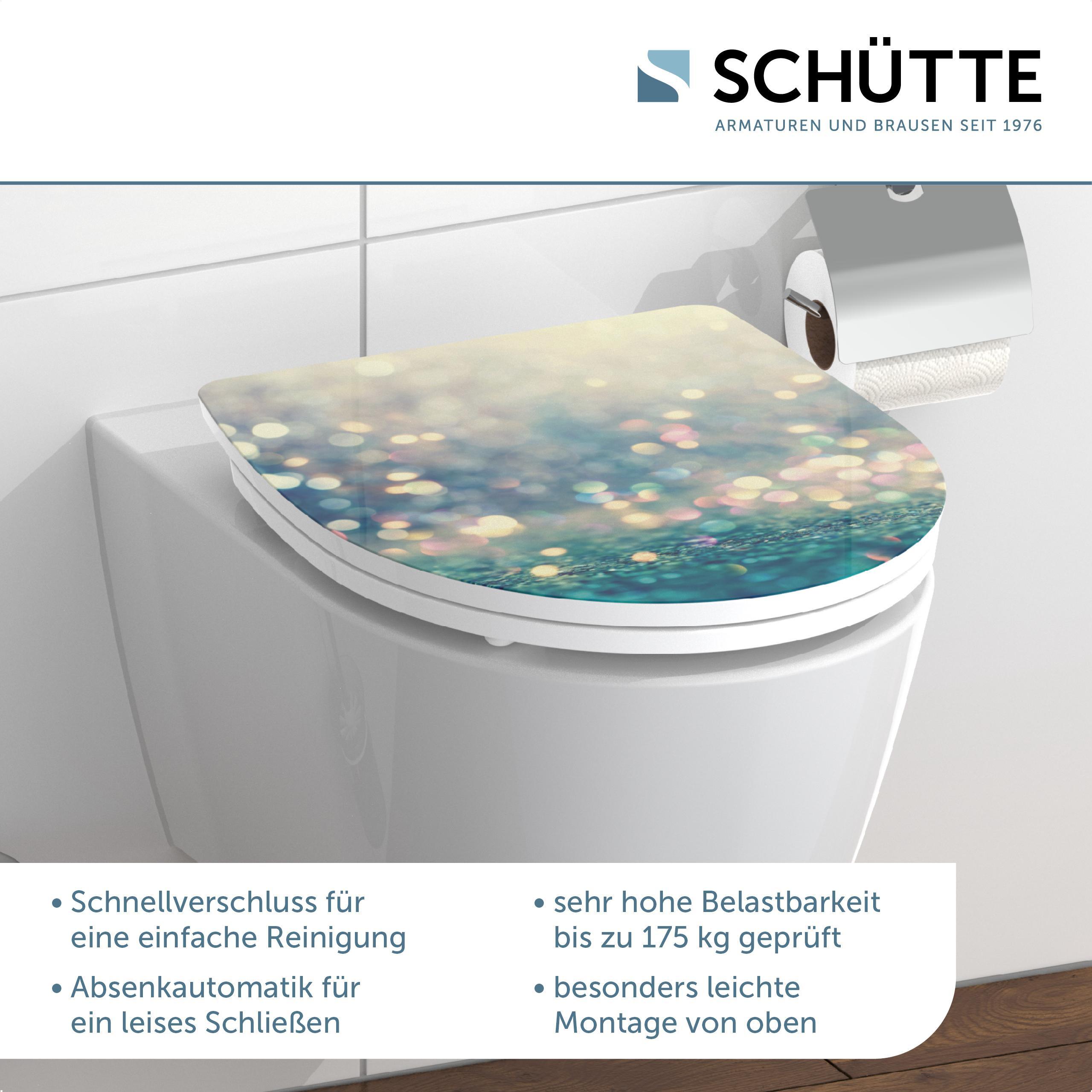 WC-Sitz Multicolor mit Absenkautomatik B: 45 cm - Multicolor, Design, Kunststoff (45/6/37,4cm) - Schütte