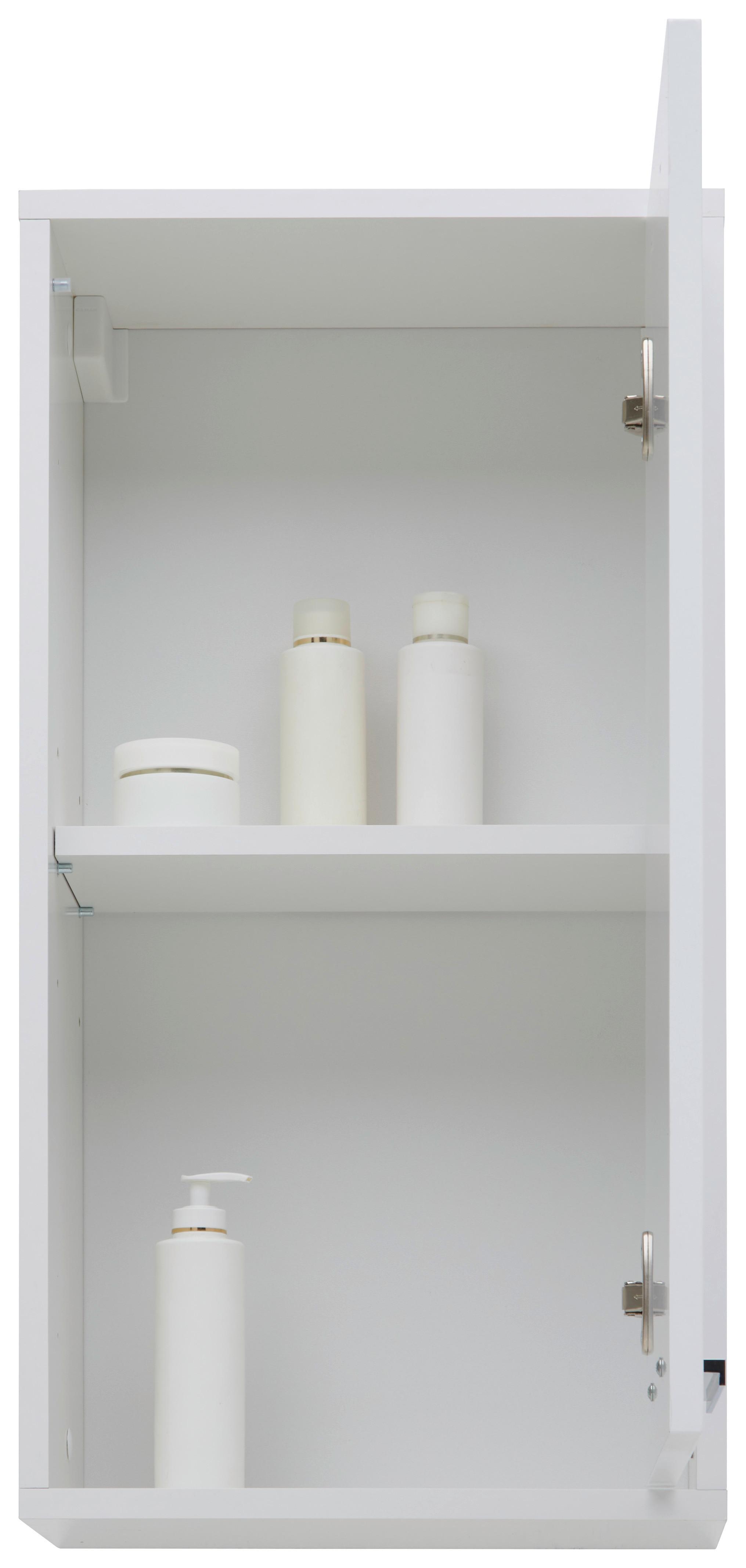 Kleiner Hängeschrank fürs Bad in Weiß