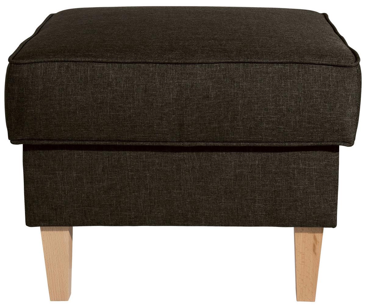 Hocker Lorris - Buchefarben/Braun, Design, Textil (53/45/53cm) - Max Winzer