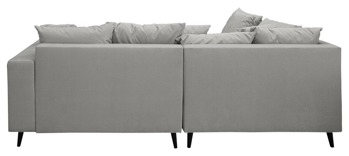 Ecksofa Pruno, Grau S: 174x247 Cm - Schwarz/Grau, Design, Textil (174/247cm) - MID.YOU
