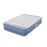 Luftmatratze Queen Built-In Ac Pump 203x152x46 cm bis 300 kg - Blau/Grau, MODERN, Kunststoff (203/152/46cm) - Bestway
