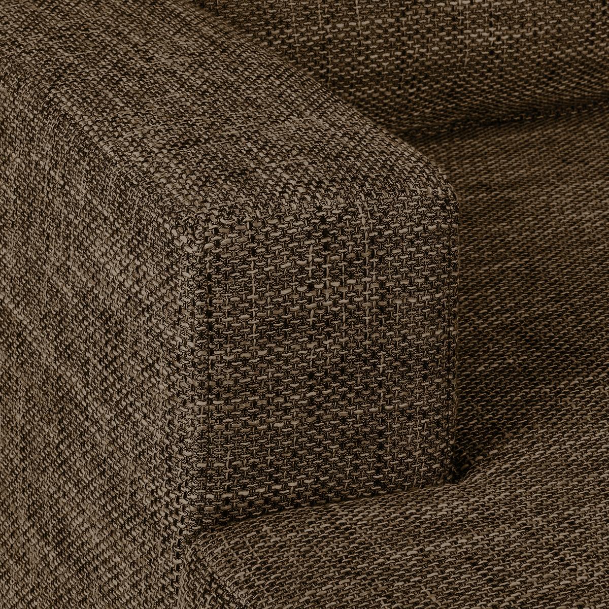 Ecksofa Grenwood Braun S: 144x200 Cm - Chromfarben/Braun, Design, Textil (144/200cm) - MID.YOU