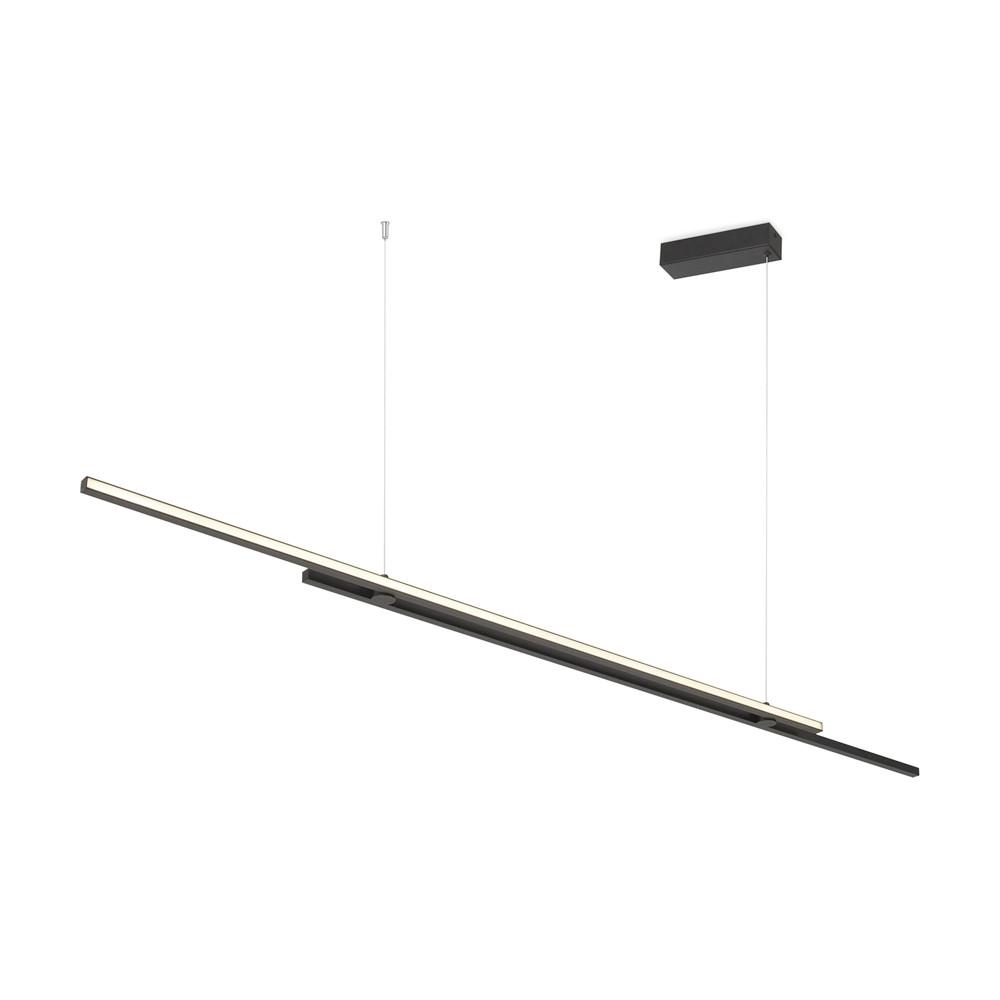 PENDELLEUCHTE HALO - Schwarz, MODERN, Metall (150/1,5/15,5cm) - MAYTONI