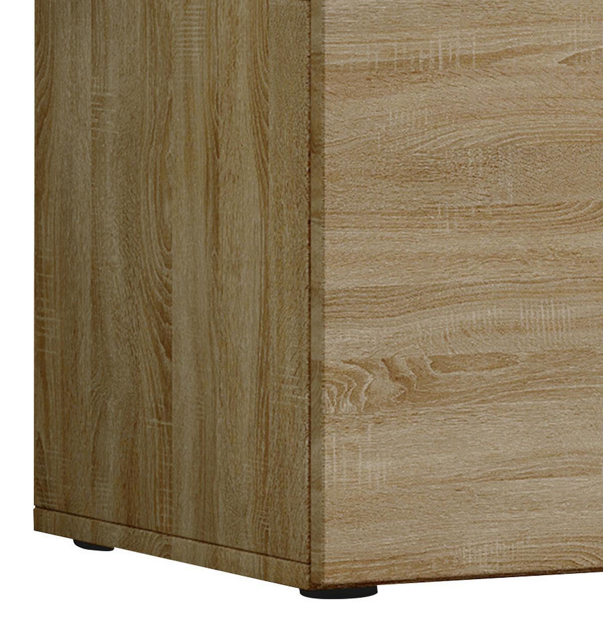 TV - skrinka Lowina š: 115 cm dub sonoma - čierna/farba duba, Konventionell, kompozitné drevo/plast (115/40/36cm) - MID.YOU
