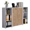 Office Edition *b: 173 cm Eichefasrben/Grau - Eichefarben/Grau, MODERN, Holzwerkstoff (173/114/33cm) - MID.YOU