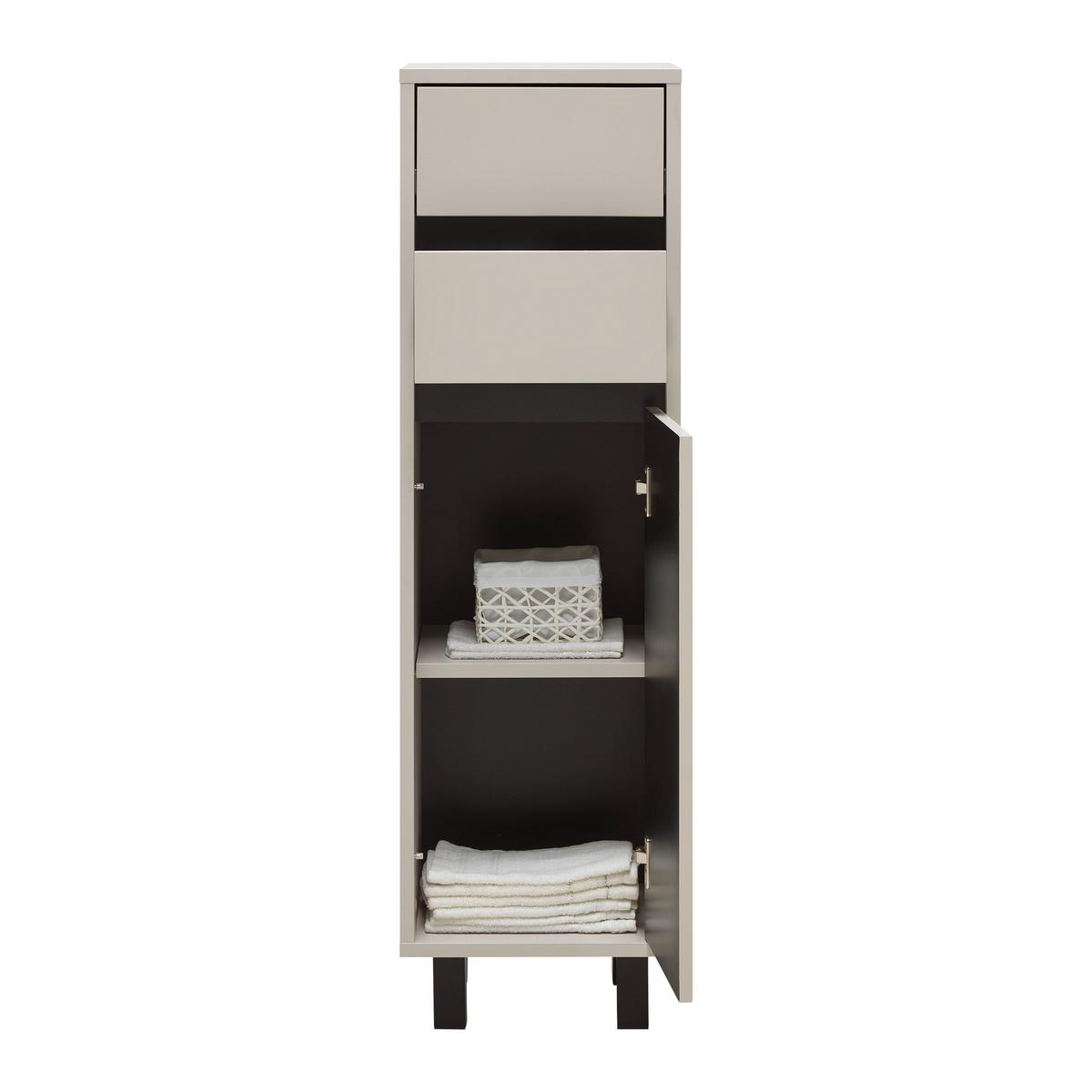 Bočná skrinka SOPHIA - čierna/kašmírová, Modern, kompozitné drevo (35/120/33cm) - Mömax