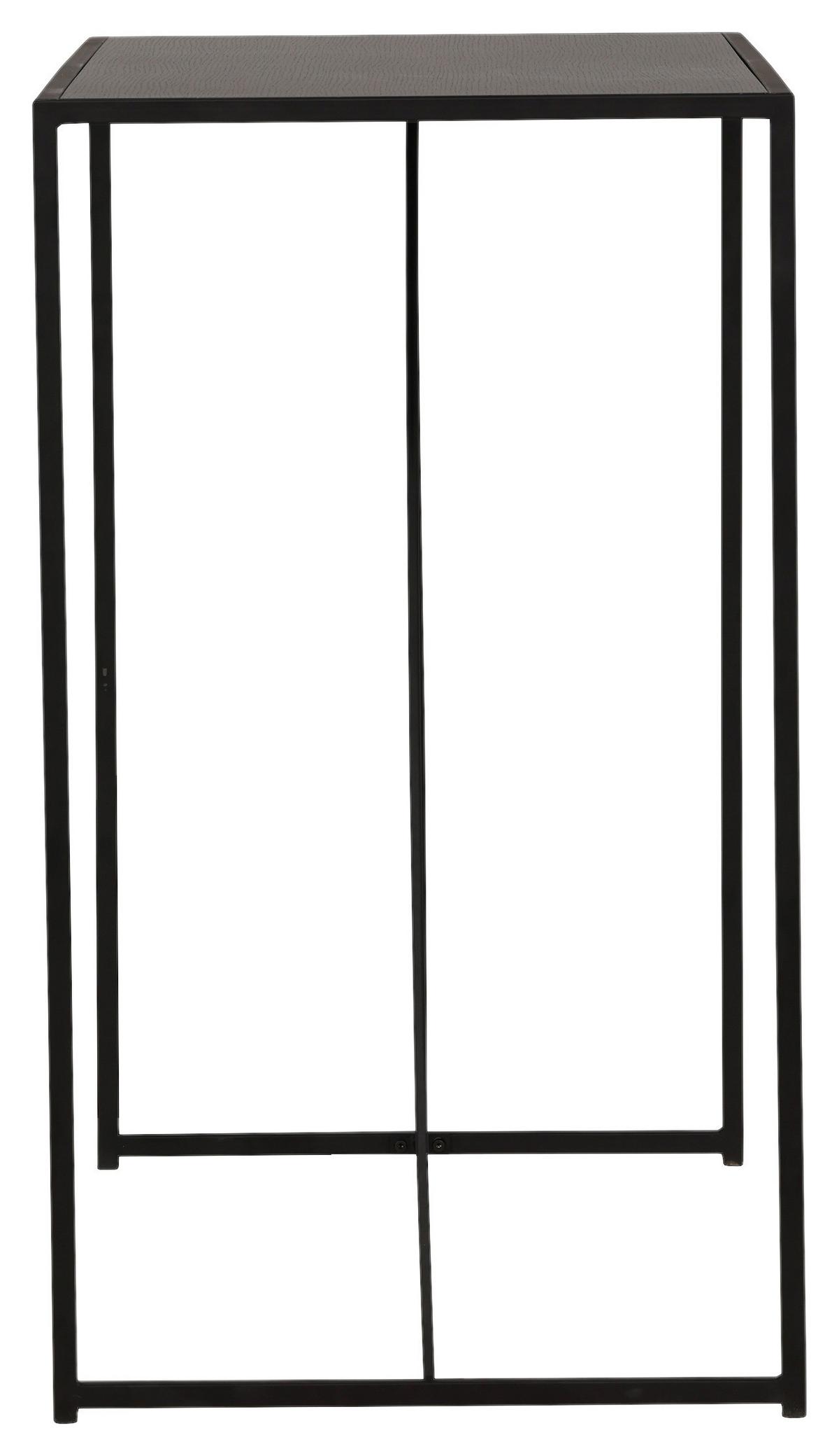 Bartisch Brea - Schwarz, Design, Holzwerkstoff/Metall (120/60/105cm) - Livetastic