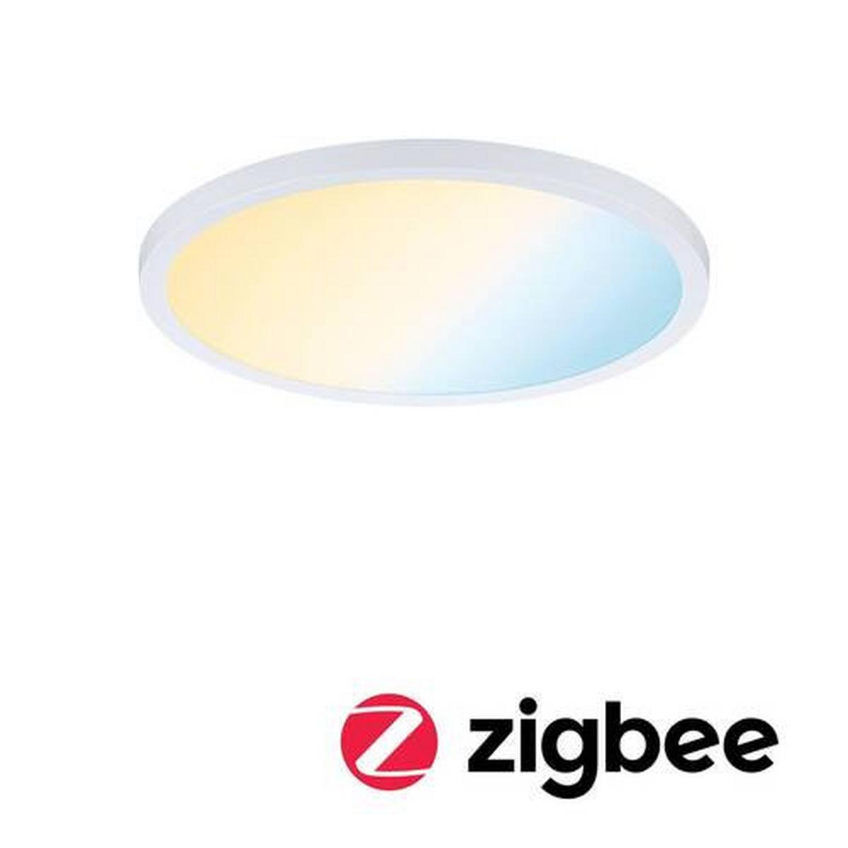 LED-Paneel Ø 23 cm Rund dimmbar - Weiß, Design, Kunststoff (23/1cm) - Paulmann