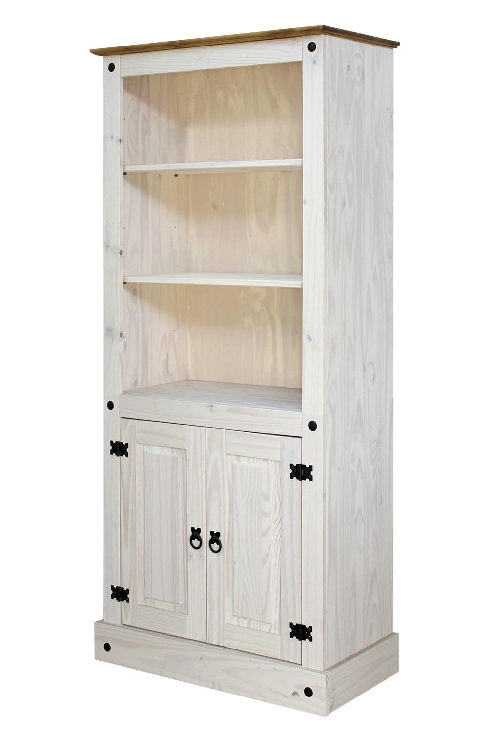 AKTENREGAL Weiß B: 81cm - Weiß, Natur, Holz (81/177/38cm) - Livetastic