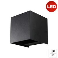 Außenwandleuchte 2528000351996 Wandl Kappa - Schwarz, Design, Metall (10/10/10cm)