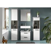 Badezimmer Kojak Schwarz/weiß K: 140 Cm - Weiß Hochglanz/Schwarz, MODERN, Holzwerkstoff (140cm) - MID.YOU