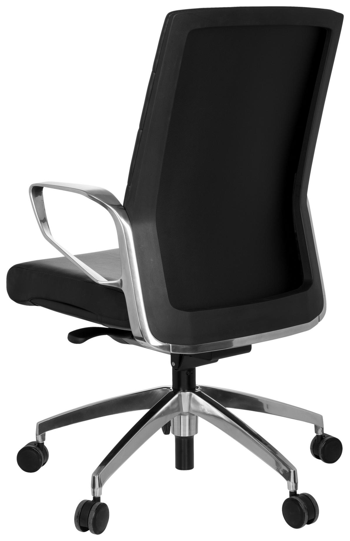 Drehstuhl Provider Schwarz - Chromfarben/Schwarz, MODERN, Kunststoff/Textil (57/110/50cm) - MID.YOU