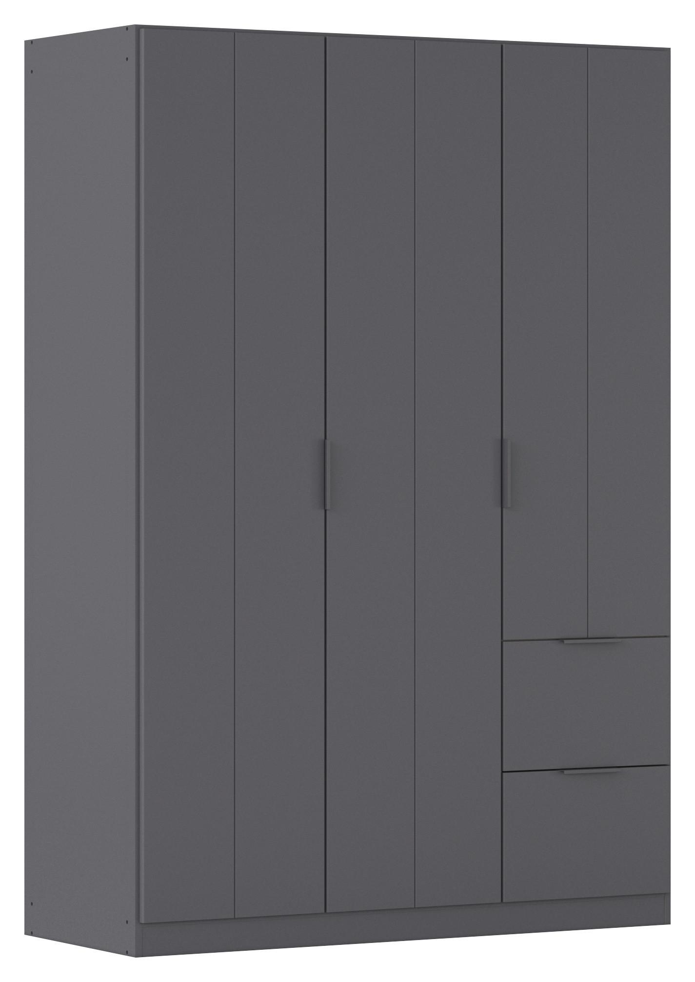 DREHTÜRENSCHRANK Ella Grau B: 136cm - Grau, MODERN, Holzwerkstoff (136/197/54cm) - Rauch Möbel