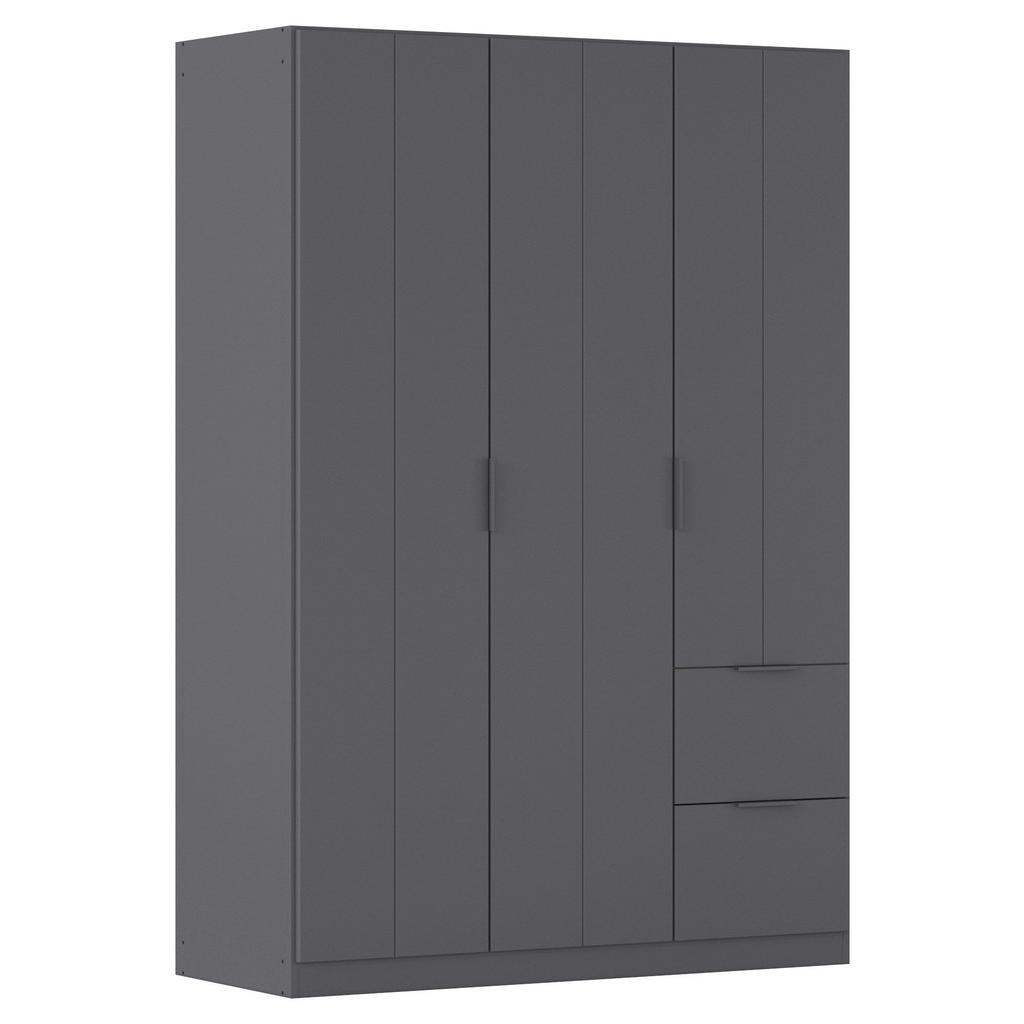 DREHTÜRENSCHRANK Ella Grau B: 136cm