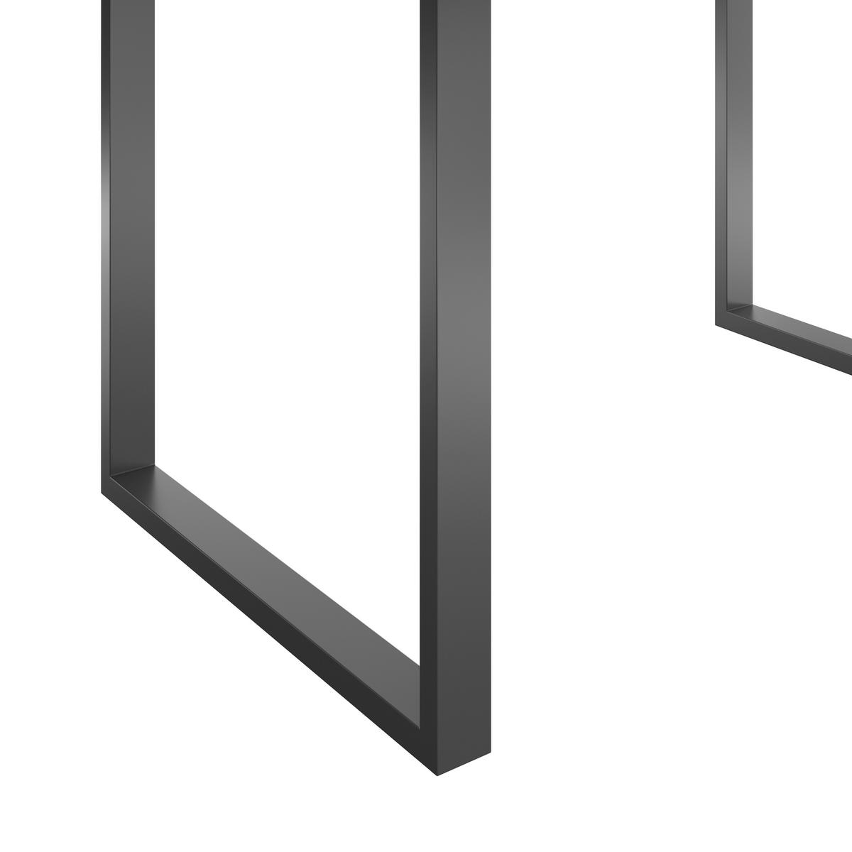 JEDÁLENSKÝ STÔL WOOD 160 - čierna/prírodná farba, Konventionell, kov/drevo (160/75/90cm) - James Wood