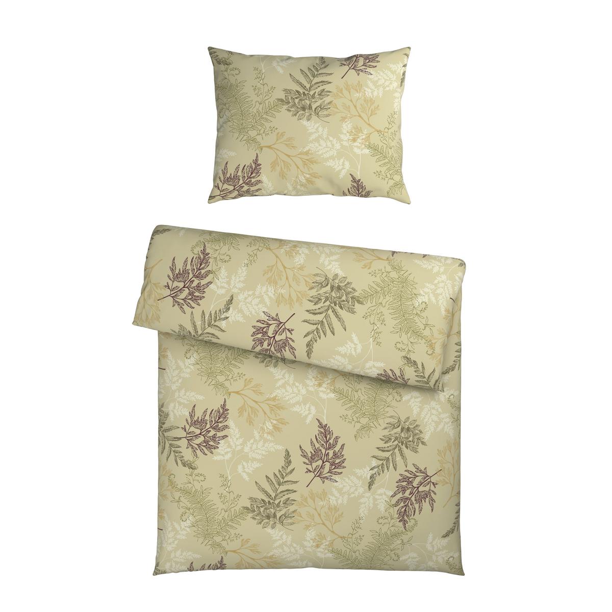 Bettwäsche Melanie - Beige/Senfgelb, ROMANTIK / LANDHAUS, Textil - James Wood