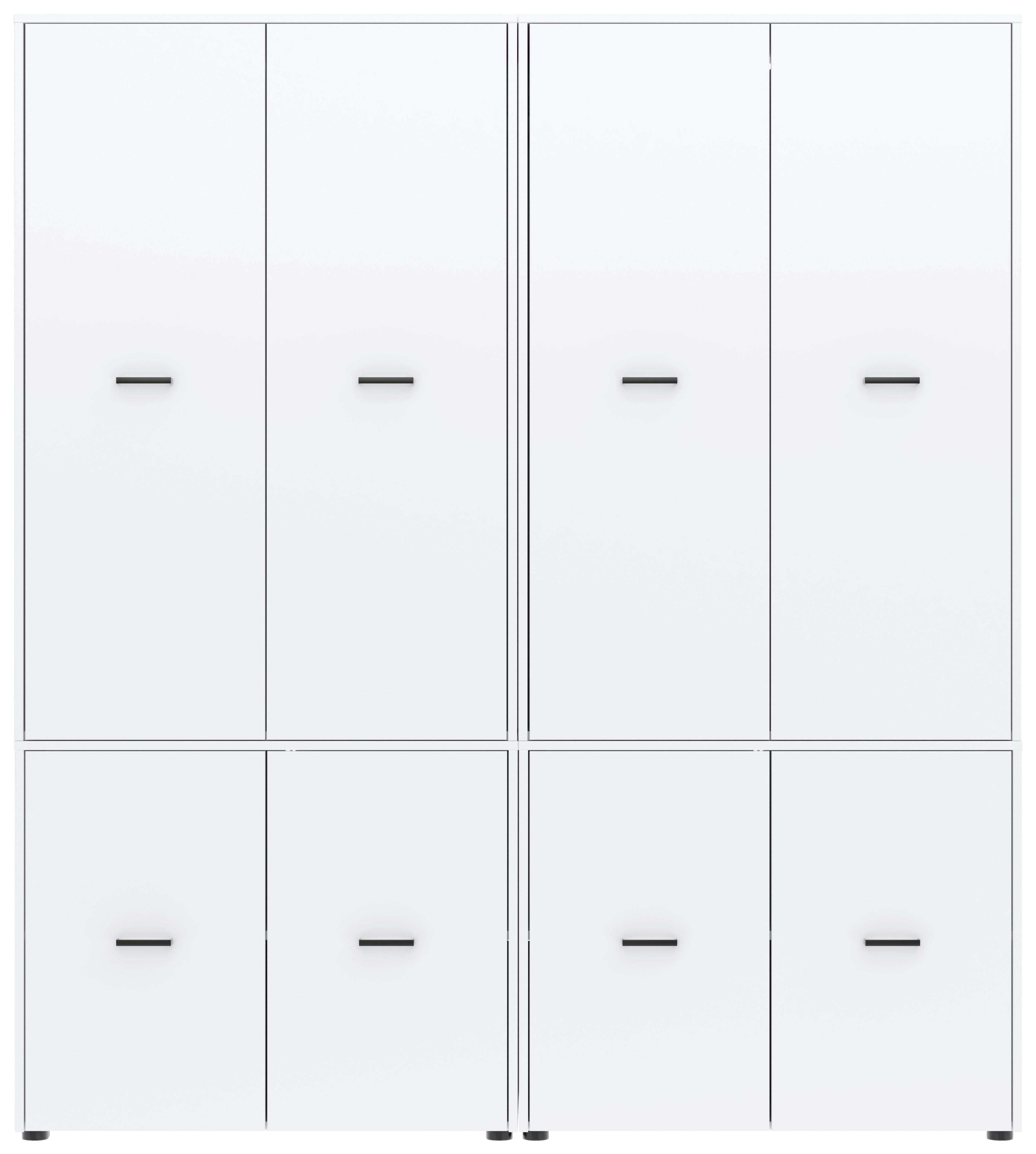 Kleiderschrank Kivo Weiß, B: 180 Cm - Weiß, Basics, Holzwerkstoff (180/199,6/52,1cm)