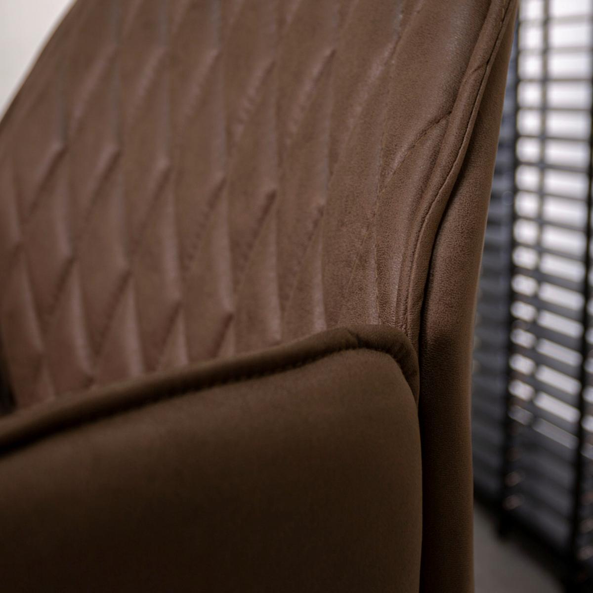 Drehstuhl Knox - Taupe/Schwarz, KONVENTIONELL, Textil/Metall (57/87/52cm) - MID.YOU