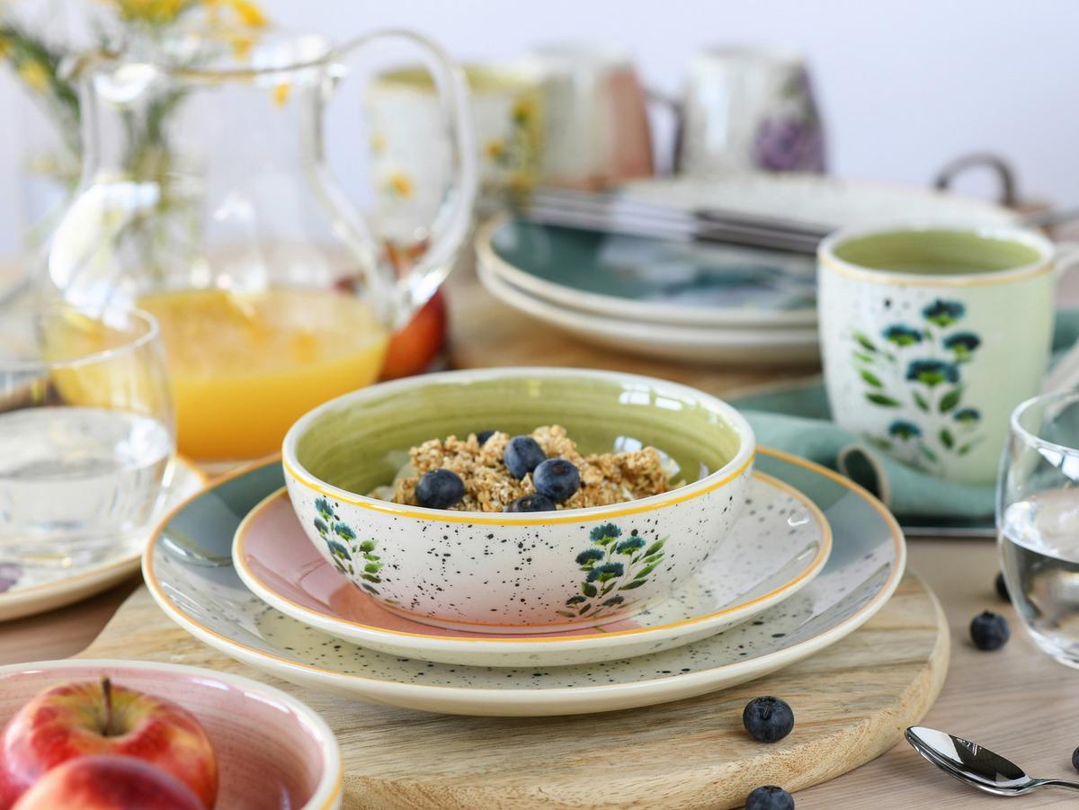 Kombiservice Armonia bunt Keramik 4 Personen - Multicolor, Basics, Keramik - Creatable