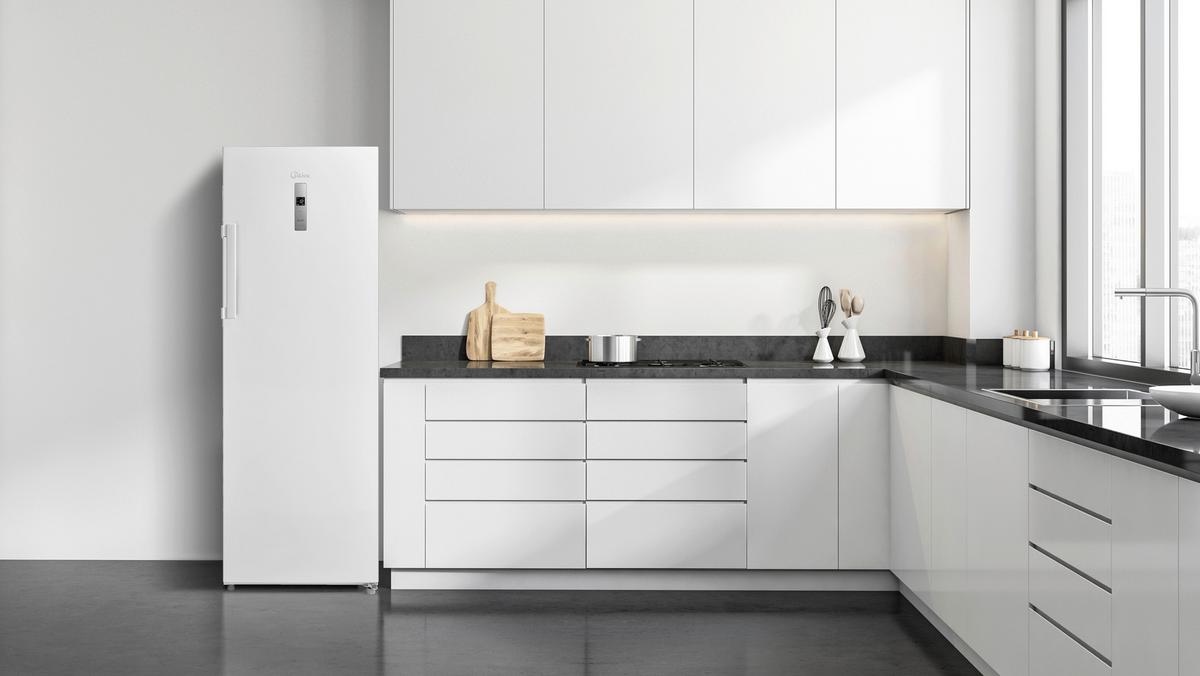 Gefrierschrank Mdru333fze01 - Weiß, Basics, Glas/Kunststoff (63,2/59,5/172,2cm) - Midea