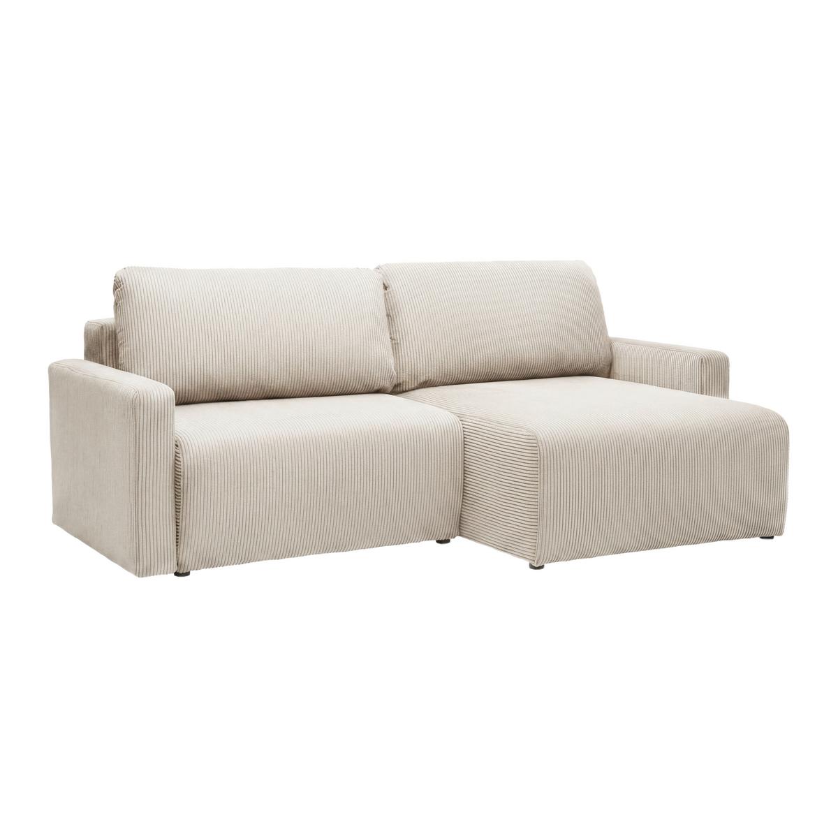 Rohová sedačka DAVE, obojstranná,béžový menčester - béžová, Modern, textil (227/146cm) - Based