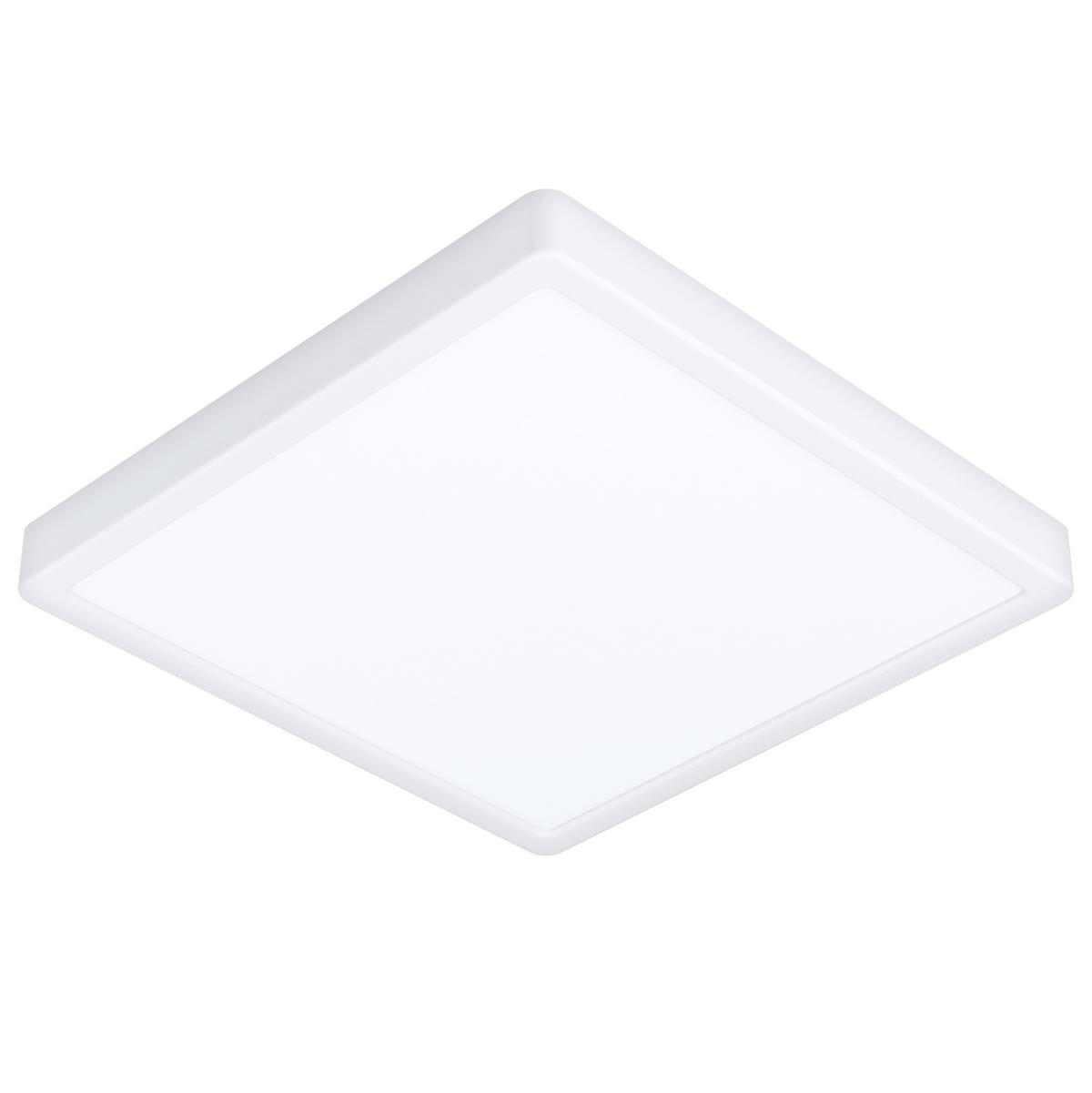 Bad-Deckenleuchte Fueva Ip44 Weiß - Weiß, KONVENTIONELL, Kunststoff/Metall (28,5/28,5/3cm) - Eglo