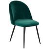 Kárpitozott Szék Torres - fekete/zöld, Modern, textil/fa (51/79/58cm) - MID.YOU