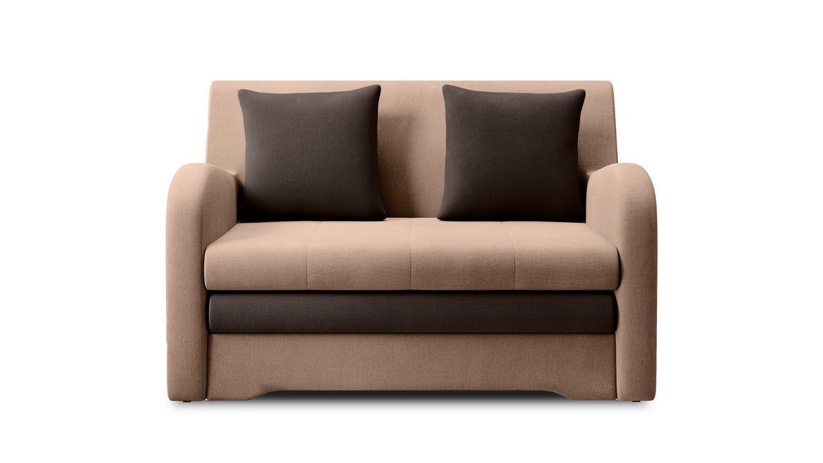 Schlafsofa Ario Braun, Beige, B: 244 Cm - Dunkelbraun/Beige, Design, Textil (244/97/97cm) - MID.YOU