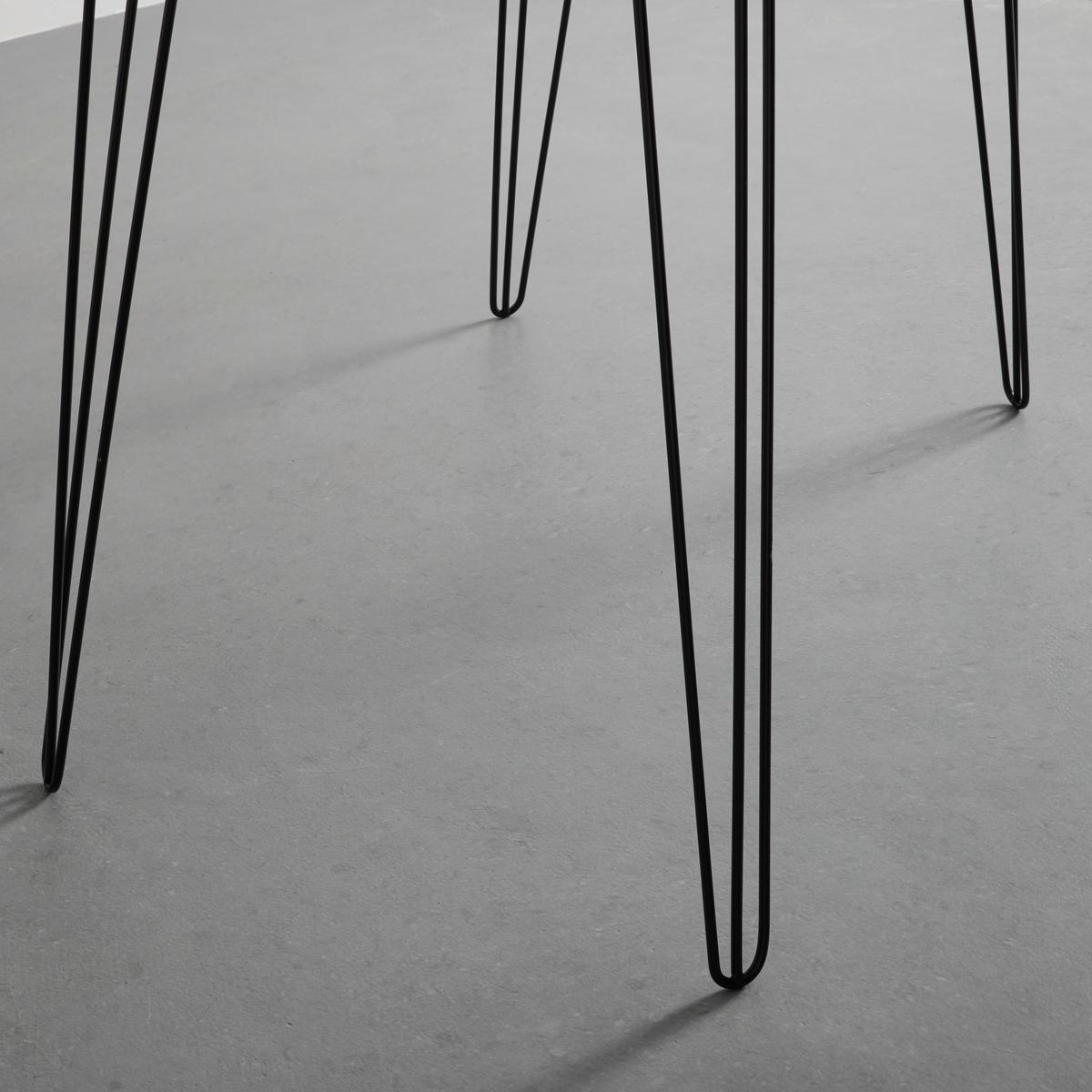 Písací stôl Marc - čierna/biela, Modern, kov/drevo (98/60/75cm) - Bessagi Home