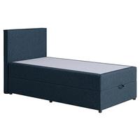 Boxspringbett Naxos 100x200 Soul 2 Dunkelblau - Schwarz/Dunkelblau, MODERN, Holzwerkstoff/Textil (100/200cm)