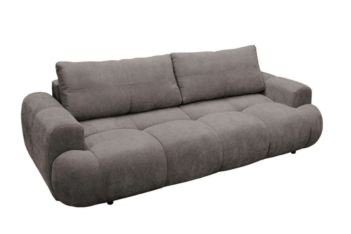 Schlafsofa Alessano Braun, B: 254cm - Beige/Schwarz, MODERN, Holzwerkstoff/Kunststoff (254/69-93/116cm) - MID.YOU