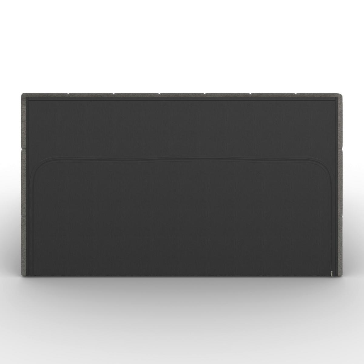 Čalouněná postel KAIA 180x200 cm, šedá - šedá/černá, Moderní, kov/dřevo (180/200cm) - Bessagi Home