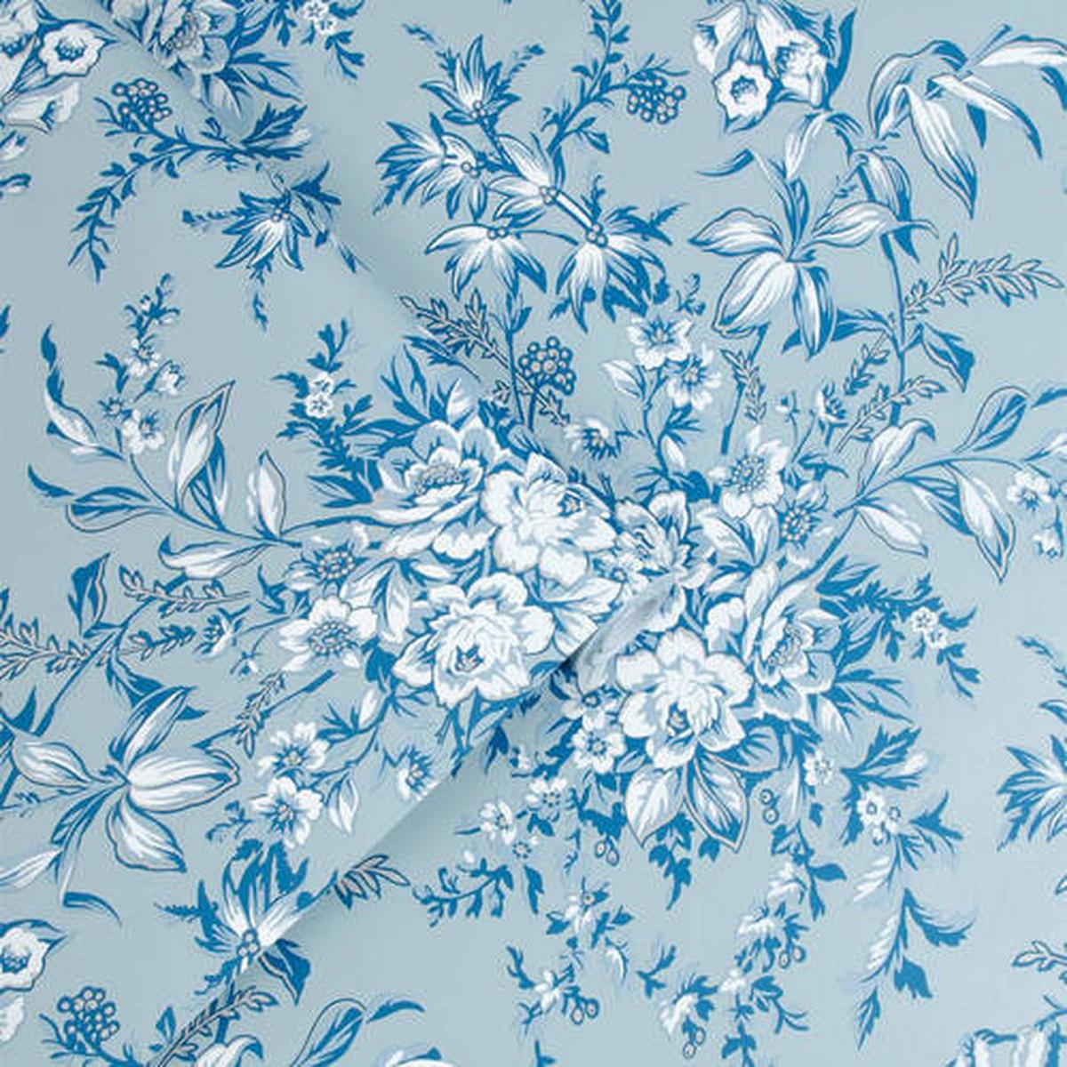 Vliestapete 115251 - Blau, Basics, Papier/Kunststoff (52/1005cm)