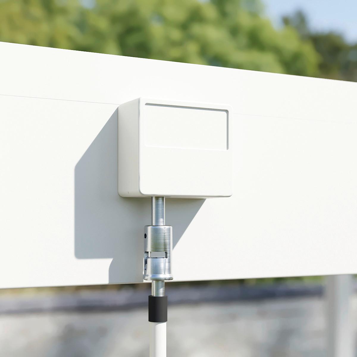 Pergola 360x530 Cm Wetterbeständig, Weiß - Weiß Hochglanz, Basics, Metall (360/255/530cm)