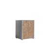 Aktenschrank Office Edition Grau, Eiche Dekor B: 54cm - Eichefarben/Grau, MODERN, Holzwerkstoff (54/74/50cm) - MID.YOU